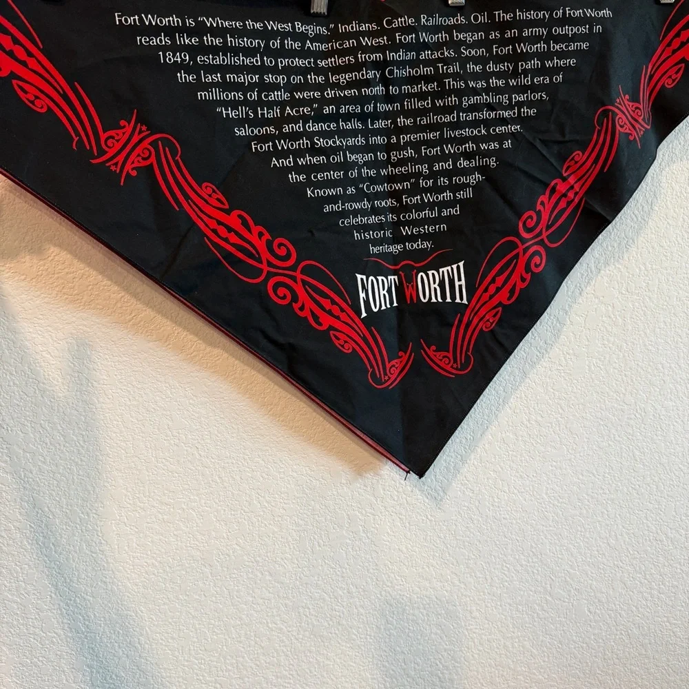 🆕 Luxurious Western Heritage Bandana – Fort Worth Collector’s Edition
